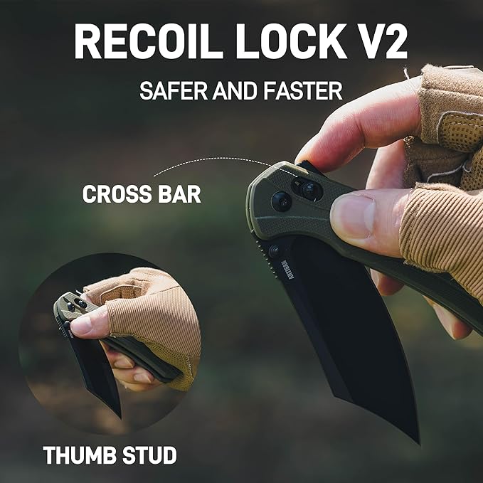 ARTISANCUTLERY Simoon Folding Pocket Knife 3.47 AR-RPM9 Steel Blade G10 Handle EDC Knife with Pocket Clip for Men Women Camping Survival Hiking Knives(ATZ-1882 Green)