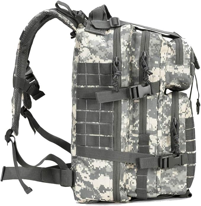 REEBOW GEAR Military Tactical Backpack for Men Large 34L Army 3 Day Assault Pack Molle Bag Backpacks (34L Camouflage ACU)