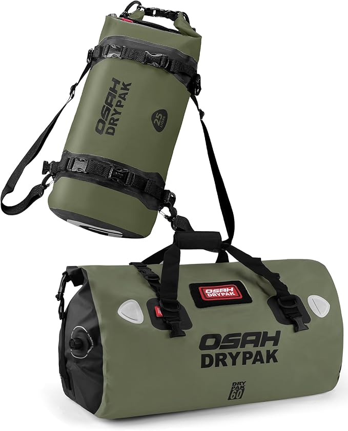 60L Waterproof Duffel Bag &amp 25L Dry Bag