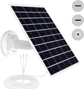 8W Solar Panel Built-in with SANYO 13200mAh Battery for Security Camera Outdoor 3in1 Plug Charger Panel for Trail Hunting Camera Support Emergency Power for Camping Hiking Lights Phones Tablet PC