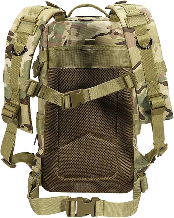 30L Military Tactical Backpack Lightweight Hiking Camping Bag Army Assault Pack Water-Repellent Digital Camouflage Travel Rucksack 3 Day Bug Out Bag
