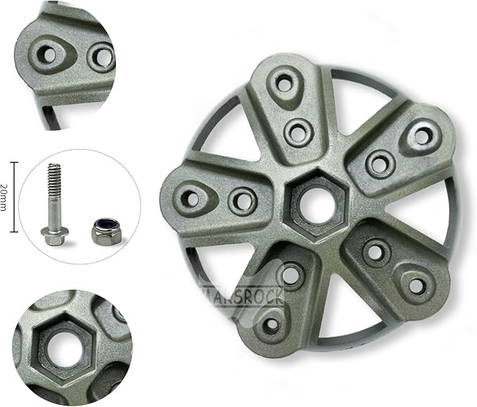 Small Wind Turbine Wheel Hub and Cap 3 Vanes Blades Screws &amp Nuts Kit for Horizontal Wind Turbine Generation DIY 100W to 1000W Small Windmill Accessories Parts (5 blades)