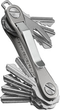 KeySmart Rugged - Multitool Key Holder for Keychain w/Bottle Opener and Pocket Clip Organizer for Keys EDC Keychains Ring for Car Fobs Key Chains Expandable (Up to 14 Keys Titanium)