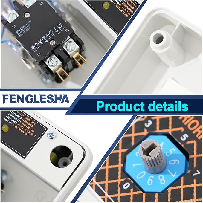 50 Amp Load Manager Smart Management Module compatible with Generac 7000 Wireless Generator Protection Module with 8-Zone Control &amp Real-Time LED Monitoring
