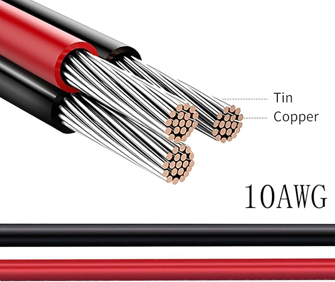 Solar to XT60i 10AWG Extension Cable XT60I-F 6mm2 Solar Cable Compatible for Portable Power Station 3m (10AWG 10FT)