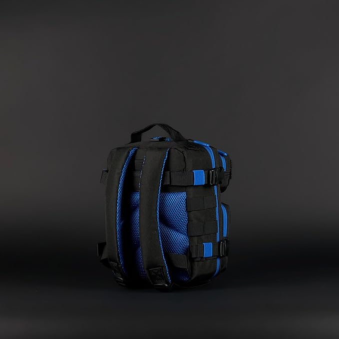 WOLFpak 9L Mini Tactical Backpack (Blue Wolf) | Compact Small Everyday Carry Bag for Gym School Travel | Durable Water-Resistant Daypack with Molle System and Patch Panel