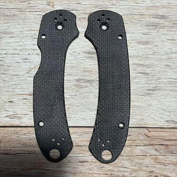 1 Pair Custom Linen Micarta Scales Replacement Fits for C223 Para3(Black)