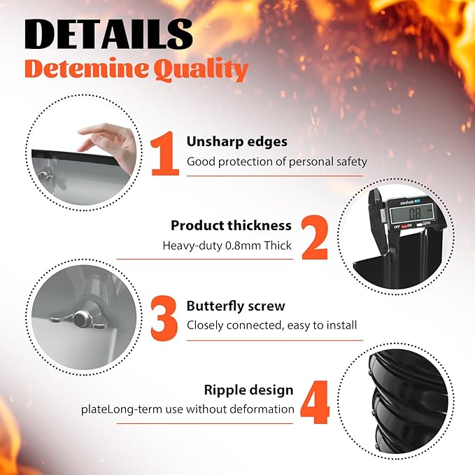 YSEJOMP 48 Inch Round Galvanized Fire Pit Ring/Fire Ring - Foldable and Perfect for Outdoor Gatherings and Campfires in The Yard/Garden/Park/Beach (Black+Gray 4 FT Diameter+1.5 FT Tall)