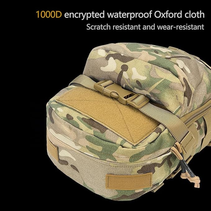 Mini Tactical MOLLE Hydration Pack Water Reservoir Bag Outdoor Water Bladder Carrier Pack for Tactical Vest Backpack
