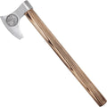 MedievalDepot Warhorse High Carbon Forged Steel Bearded Axe - Overall 20 Outdoor Axe with Genuine Leather Sheath