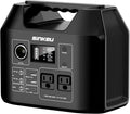 SinKeu Portable Power Station 80000mAh 256Wh LiFePO4 Battery Backup300W AC Outlets Solar Generator for Hurricane Emergency Outdoor Camping RVs Home