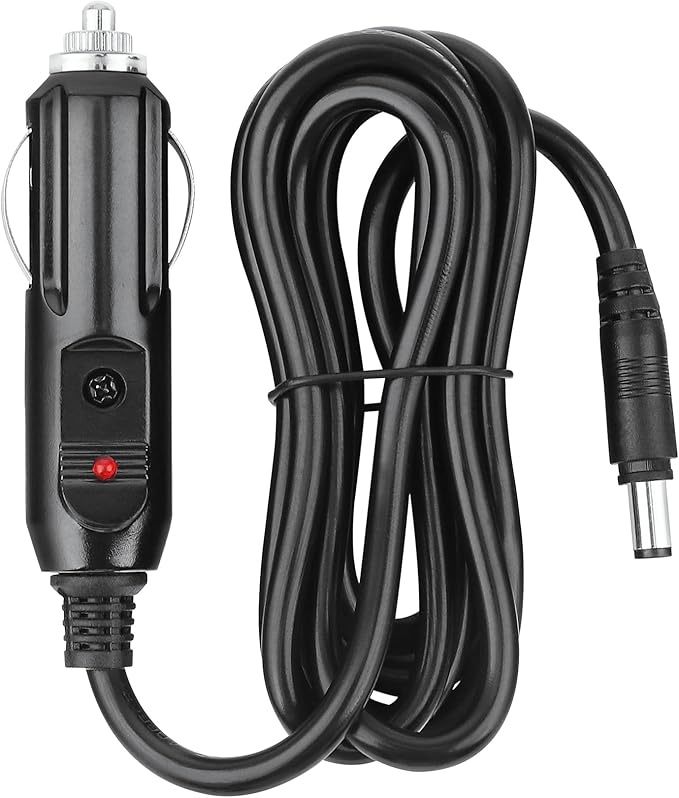 Car DC Adapter Compatible with ALLWEI 300W 280Wh Portable Power Station Peak 600W Solar Generator 78000mAh CPAP Backup Battery Pack SGR-PPS300-2 12V Auto RV Power Supply Cord Charger