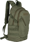 FOX OUTDOOR PRODUCTS Scout MOLLE Day Pack | Compact 20L Tactical Backpack with Hydration Sleeve for EDC Hiking &amp Outdoor Use Olive Drab