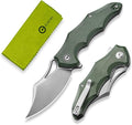 CIVIVI Chiro Cool Pocket Knife for EDC Folding Knife with Flipper 3.1 14C28N Blade Canvas Micarta Handle Utility Knife for Men Women C23046-2
