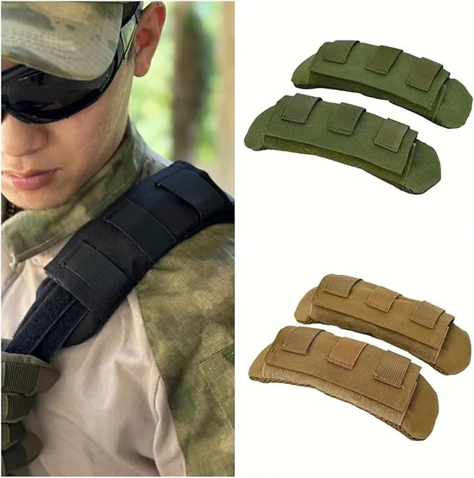 Backpack Strap Pads 3 Pcs Breathable Mesh Shoulder Pad Tactical Protect for Hiking Backpack