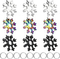 18-in-1 Snowflake Multitool 9 Packs Stainless Steel Snowflake Wrench/Bottle Opener/Screwdriver Kit Stainless Steel Portable Star Tool for Christmas Great Gifts