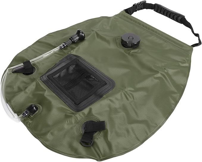 Haofy Solar Portable Shower Bag Camping Hiking Traveling with 20L Water Storage Capacity Solar Heating Portable &amp Compact Design On Off Switchable Shower Head