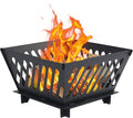25 inch Portable Fire Pit for Outside Collapsible Plug Fire Pit Suitable for Camping Picnics Courtyards Garden Bonfires and Outdoor Firewood with Storage Bag