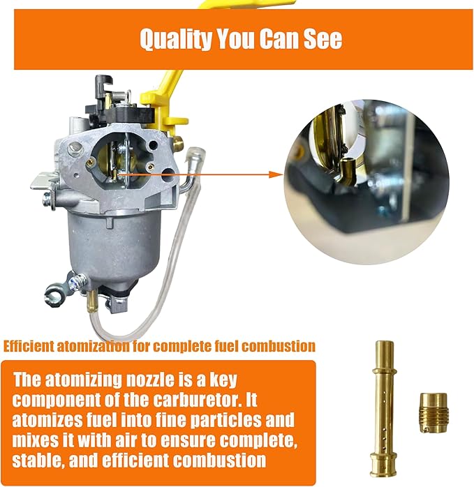Huayi Carburetor for Westinghouse WGen5300DFcv Dual Fuel Generator with 274CC Engine
