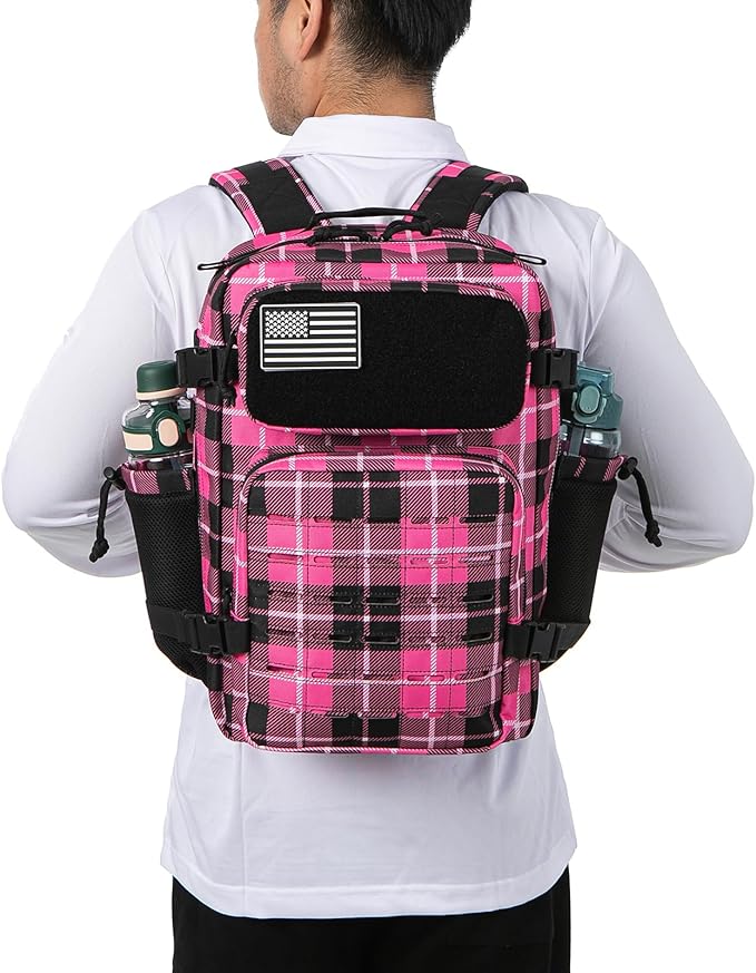 QT&ampQY 25L/45L Military Tactical Backpack For Men Molle Daypack 3 Day Bug Out Bag Hiking Rucksack With Bottle Holder