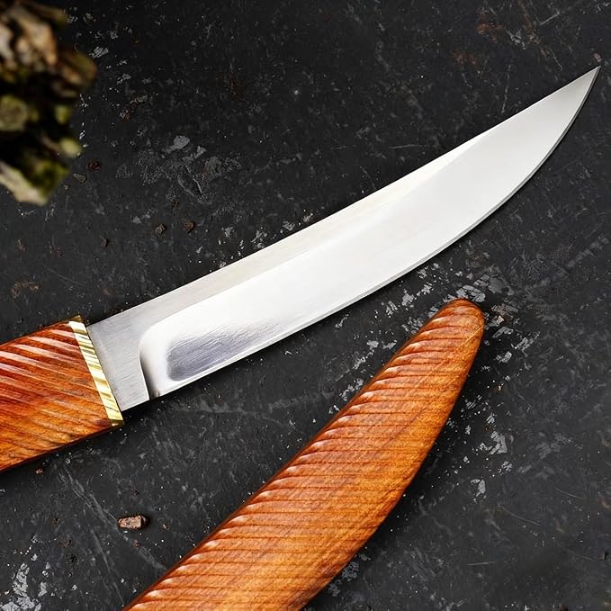 Full Tang Fixed Blade Knife with SheathEDC Outdoor Camping Survival Knife for MenFruit Cutting Paring KnifeGifts for Men