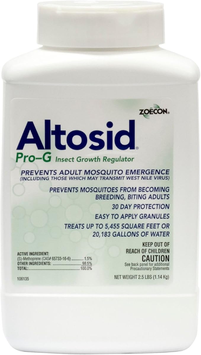 Altosid Pro-g Mosquito Igr Lavacide Mosquito Killer Mosquito Treatment 2.5 Lbs Not For Sale To: CALIFORNIA New York or Connecticut