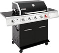 Royal Gourmet GA5404H 5-Burner Propane Gas Grill with Side Burner &amp Warming Rack Outdoor BBQ Grill with 64000 BTUs Output &amp 738 Sq. in. Cooking Area for Outdoor Barbecue Black