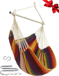 MIZTLI Hammock Chair Swing Indoor Hammock for Bedroom - Max 500 Lbs－Steel Spreader Bar with Anti-Slip Rings-Indoor &amp Outdoor