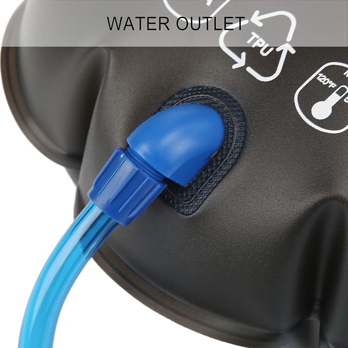 Outdoor Shower Bag 5L TPU Water Storage Bag Portable Bath Bag for Camping Travel Hiking