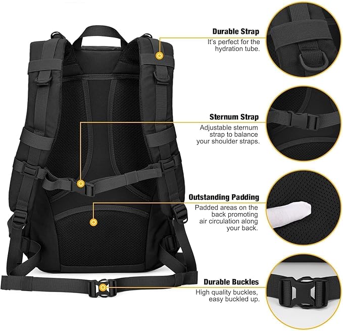 Mardingtop Small Tactical BackpackMolle Hiking Backpack for BackpackingCycling and Biking15L/25L Backpack