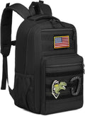 Kids tactical Backpack for Boys School Bag 20L mini Children Backpack for Outdoor Camping Travel (Black)