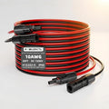 Solar Panel Extension Cable 10 AWG 30Ft 6mm² Wire Gauge Certified PV Cable100% Tinned Copper Heavy Duty with Male and Female Waterproof mc4 Connectorsfor RV Home Boat Photovoltaic Systems