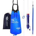 Membrane Solutions Gravity Water Filter Pro 6L NSF/ANSI 42&amp372&amp401 Certified 0.1 μm Versatile Water Purifier Camping with Adjustable Tree Strap Storage Bag Survival Gear for Emergency Prepa