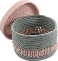 KOMBIUDA 001g Cotton Rope Storage Basket Lid Multi-purpose Woven Organizer for Toys Nursery Supplies and Home Decor Elegant Design for Efficient Organization