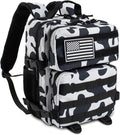 12L Mini Tactical Military Backpack for Women Army Assault Pack Bag Small Rucksack with Bottle Holder Work Gym Bag - 12L Cow Print Backpack Mini Small Workout Pack