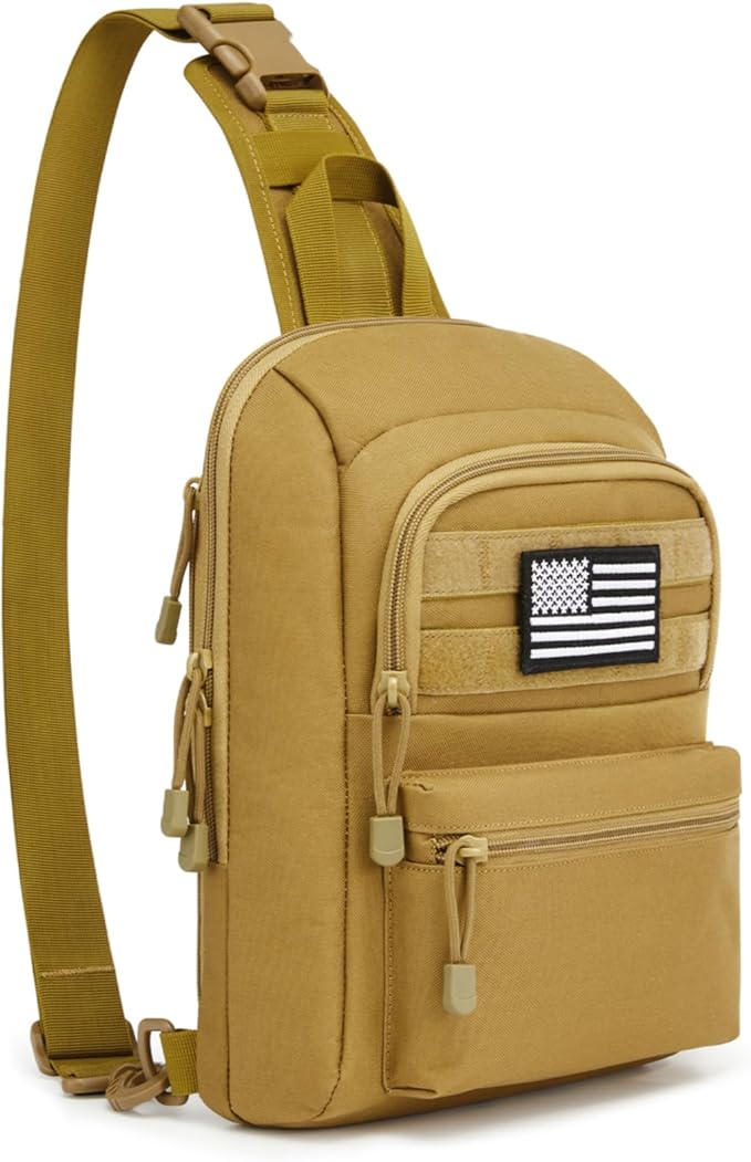 G4Free Tactical Sling Bag Backpack EDC Concealed Carry Bag Small Crossbody Shoulder Chest Pack
