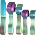 20-Piece Stainless Steel Flatware Set - 18/10 Rustproof Silverware for 4 (5-Piece Setting) | Dishwasher Safe Ergonomic Grip | Wedding &amp Household Cutlery Set in Gift Box