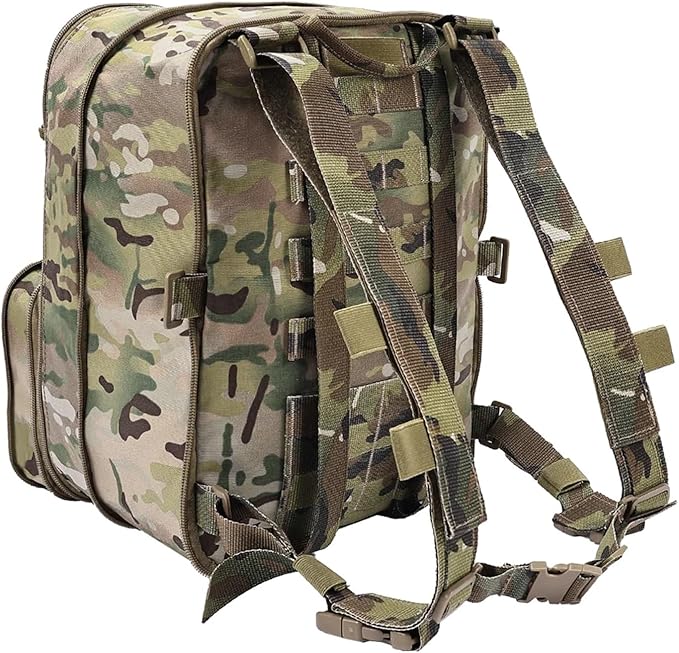 Genérico Compatible For 500D Tactical Flatpack D3 Backpack Hydration Carrier Expansible Pouch Multipurpose(MC)