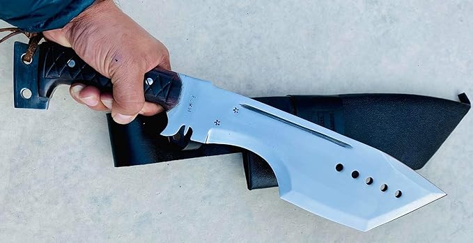 13 Inch Giant Heavy Duty Best Bushcraft and Survival Knife - High Grade Carbon Steel Blade - Rosewood Handle - Durable and Ready When You Need It Most - Perfect for Hunting and the Outdoor