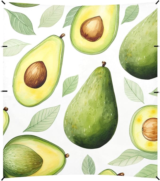 ALAZA Avocado Print Beach Tent Sun Shelter Portable Canopy Sunshade for Outdoor Camping Picnics Backyard Fun 10x9 ft