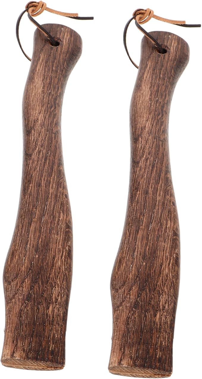 BESPORTBLE 2pcs Wooden Hatchet Handle Replacement Ergonomic Grip for Camp Axe for Easy Installation and Comfortable Use