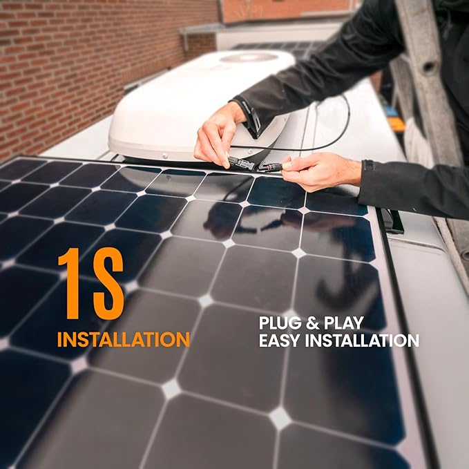 6-in-1 Solar Panel Connector Kit Solar Connector to DC5521 7909 8020 XT60 EC5 Solar Panel Multi Connector Cable Portable Heavy-Duty Weatherproof for RV Power Staion Generator(33ft)