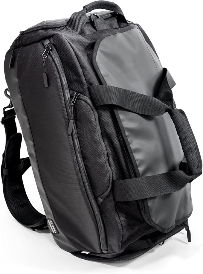 Mission Darkness Disconnect Faraday Duffel Bag + 4 Detachable Faraday Pockets // Military-Grade RF Shielding for Large Electronics &amp Mobile Devices // Travel Protection Signal Isolation Data Priva