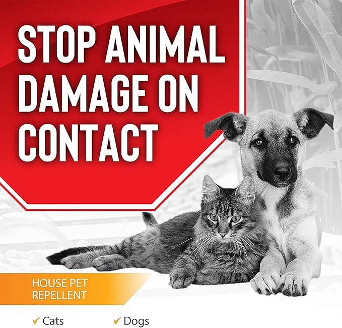Animal Stopper Dog &amp Cat Granular Animal Repellent All Natural Effective All Year Round Safe for People and Pets No Harsh Chemicals Garden Animal Dog &amp Cat Repellent - 25 LB Bulk