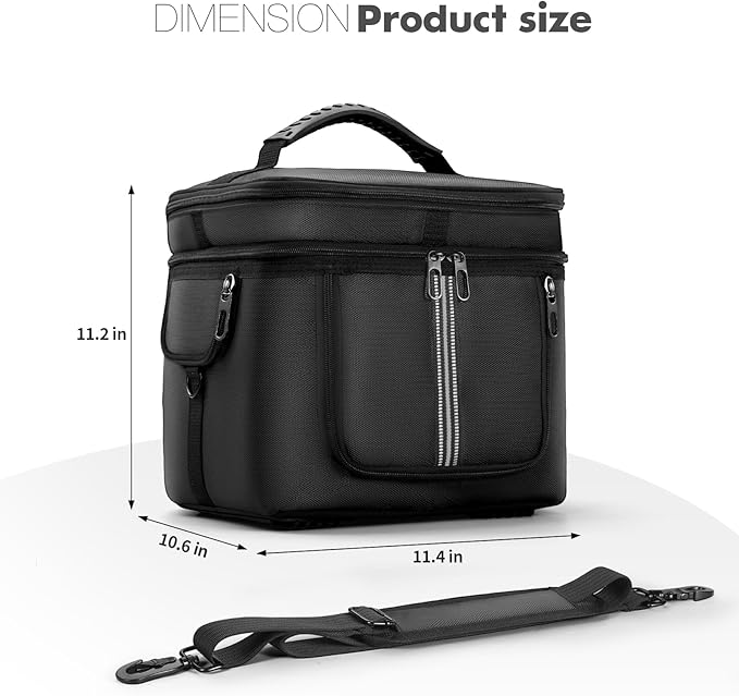 Portable Power Station Carrying Case Bag Compatible with ECOFLOW RIVER 2 Pro Power Station Generator Protective Shoulder Storage Bag Cover with Pocket for Outdoor Travel Camping Charging