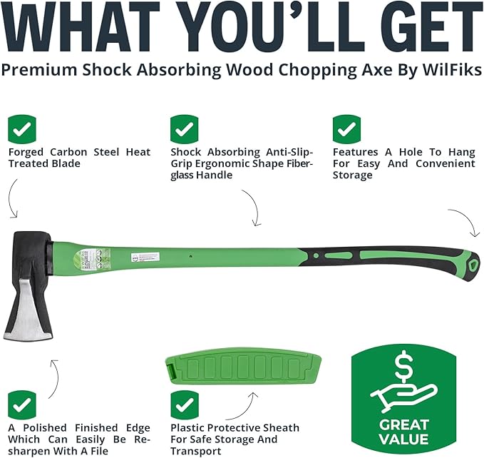 WilFiks Hatchet Axe (36 Splitting Axe)
