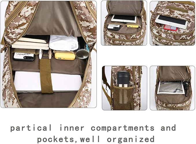 4land Camo Backpack for BoysArmy Boys Backpacks for Elementary Middle School MilitaryCamouflage Bookbag 40L