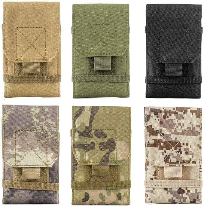 Outdoor Camouflage Bag Tactical Army Phone Holder Pack Sport Waist Belt Case Waterproof Nylon EDC Sport Pouch Hunting Camo Bags Tactical Waist Bag