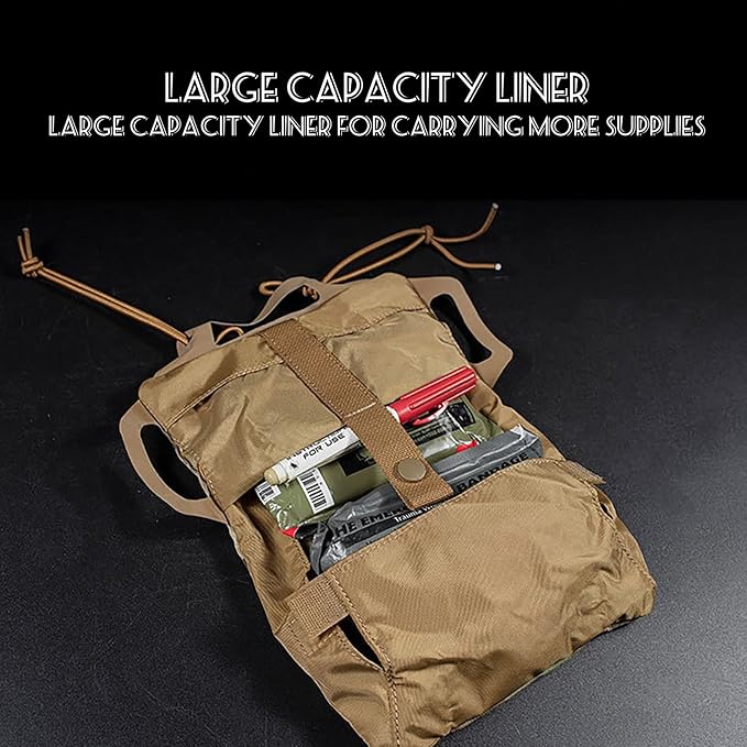 Tactical IFAK Pouch Tactical Blow Out Kit Bag Medical Pouch First Aid Kit System Medical Pouches Emergency Survival Bag for Outdoor Travel Hiking with MOLLE (Color : Green)
