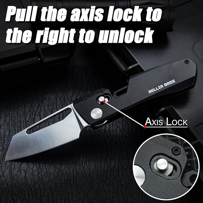 EDC Aluminium Alloy Folding Utility Knife with 2.56 Box Cutter Pocket Knife with Clip